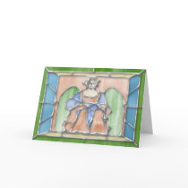 Virgo Stained Glass Birthday Card by jereeb Virgo Stained Glass Birthday Card