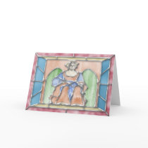 Virgo Stained Glass Birthday Card by jereeb Virgo Stained Glass Birthday Card