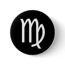 Virgo Symbol Pinback Buttons
