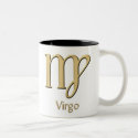Virgo symbol mugs by zodiacgifts Virgo symbol mugs