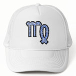 Virgo Symbol (style1_blue) hat