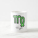 Virgo Symbol (style 1_green) mug by AstrologicalDesigns Virgo Symbol (style 1_green) mug