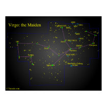 Virgo the Maiden Constellation posters