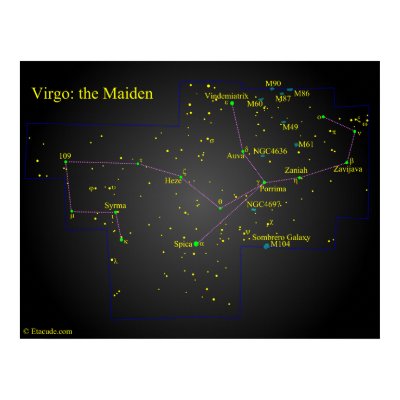 Virgo the Maiden Constellation Posters by cwyong