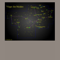 Virgo the Maiden Constellation t-shirts