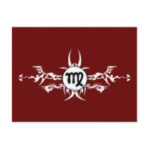 Virgo Tribal Postcard