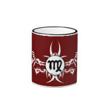 Virgo Tribal Red Mug