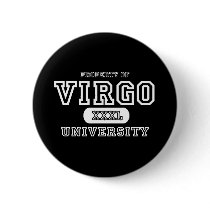 Virgo University Dark Pinback Buttons