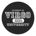 Virgo University Dark stickers