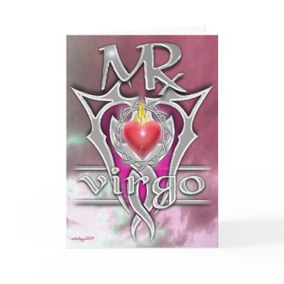 VIRGO valentines day or birthday card by cardtricks