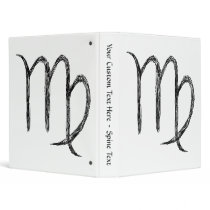 Virgo. Zodiac Astrological Sign. Vinyl Binders