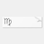 Virgo. Zodiac Astrological Sign. Bumper Sticker
