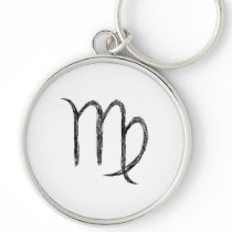 Virgo. Zodiac Astrological Sign. Keychains