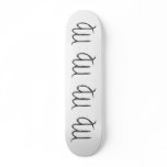 Virgo. Zodiac Astrological Sign. Skateboard Deck