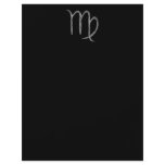 Virgo. Zodiac Astrology Sign. Black. flyers