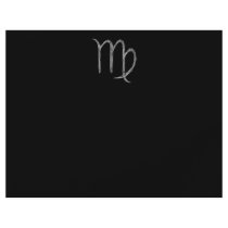 Virgo. Zodiac Astrology Sign. Black. Flyer Design