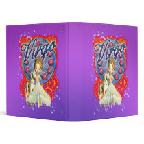 Virgo Zodiac Binder With Cute Female And Unicorn