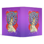 Virgo Zodiac Binder With Cute Female And Unicorn