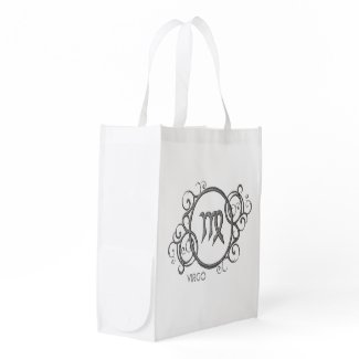 Virgo Zodiac Design Grocery Bag
