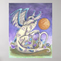 Virgo zodiac Dragon astrology sign fantasy art posters