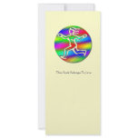 Virgo Zodiac Rainbow Running Girl Bookmark Rack Card