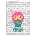Virgo Zodiac Sign Birthday Card