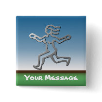 Virgo Zodiac Star Sign Runner Badge Pin
