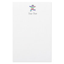 Virgo Zodiac Star Sign Running Rainbow Girl Customized Stationery