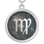 Virgo Zodiac Universe Sterling Silver Necklace