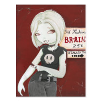 Virnia - Zombie punk goth postcards