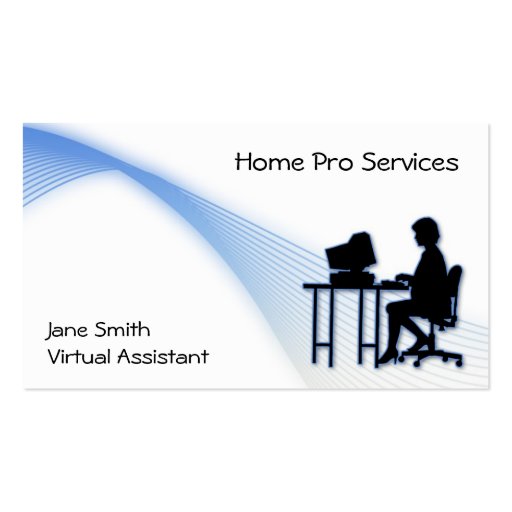 Virtual Assistant Business Card (front side)