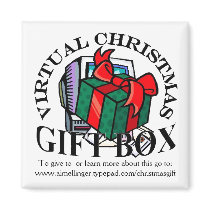 Virtual Christmas Gift Box magnets by almellinger Virtual Christmas Gift Box magnets