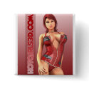 Virtual Girls Sexy Square Button by HotGirls3D