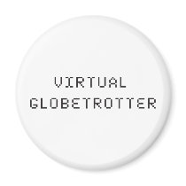 Virtual Globetrotter magnets by afewgoodwords Virtual Globetrotter magnets