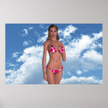 Virtual Reality Babe Poster