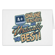Virtually the Best Online Teacher cards