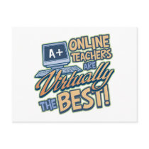 Virtually the Best Online Teacher postcards