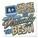 Virtually the Best Online Teacher posters