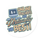 Virtually the Best Online Teacher stickers by teachertees Virtually the Best Online Teacher stickers