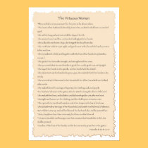 Virtuous Woman Parchment Print posters