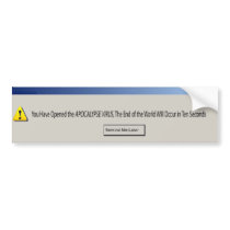 virus bumper stickers