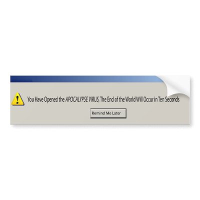virus bumper sticker by NerdyApple
