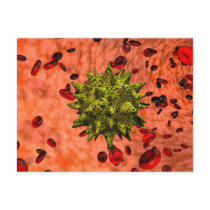 virus in bloodstream postcards