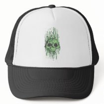 virus skull concept  illustration mesh hat