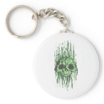 virus skull concept  illustration key chains