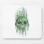 virus skull concept  illustration mouse pad
