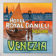 Virutas para rellenar reales Venezia de Danieli de Poster