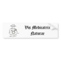 Vis Medicatrix Naturae bumpersticker by bio_muse Vis Medicatrix Naturae bumpersticker