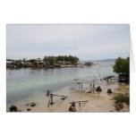 Visayan fishing village greeting card