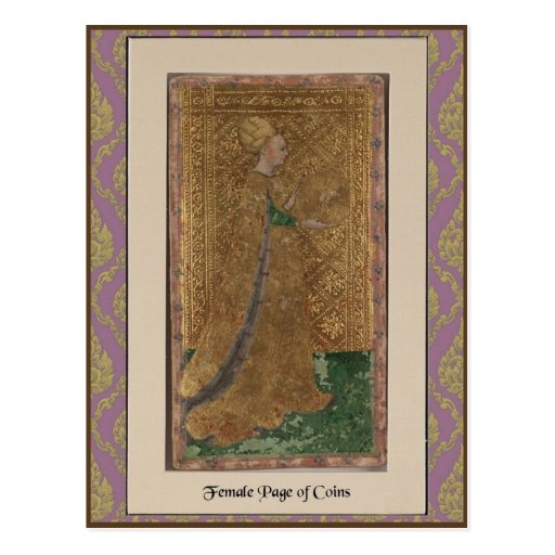 Visconti Tarot Deck Card - circa 1428-1447 Postcard